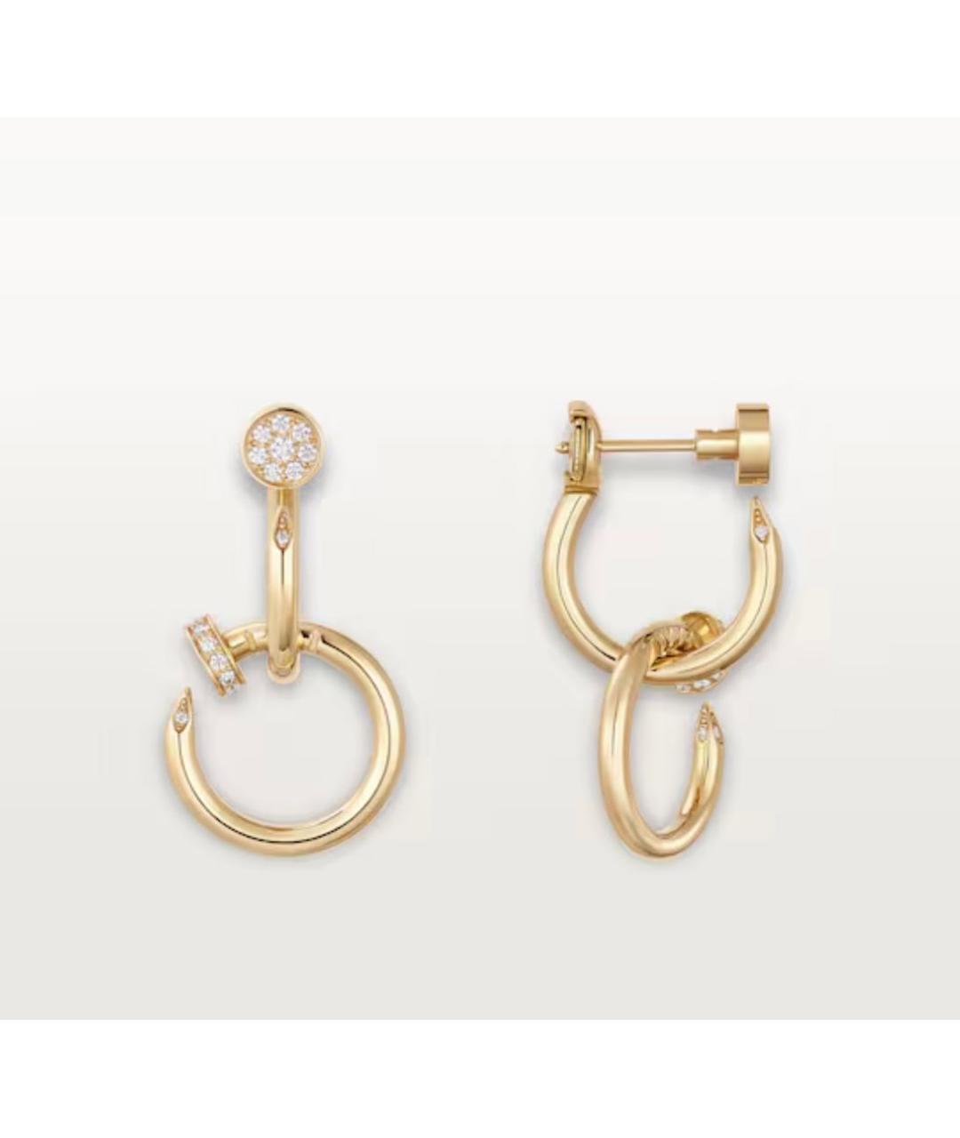 CARTIER Золотые серьги из желтого золота, фото 3