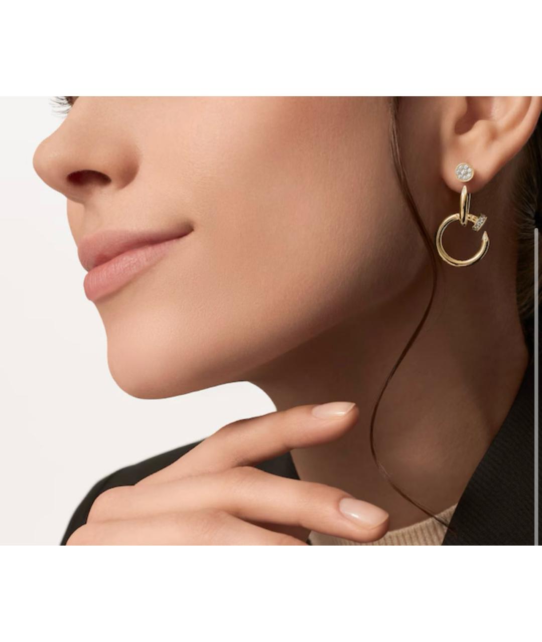CARTIER Золотые серьги из желтого золота, фото 2