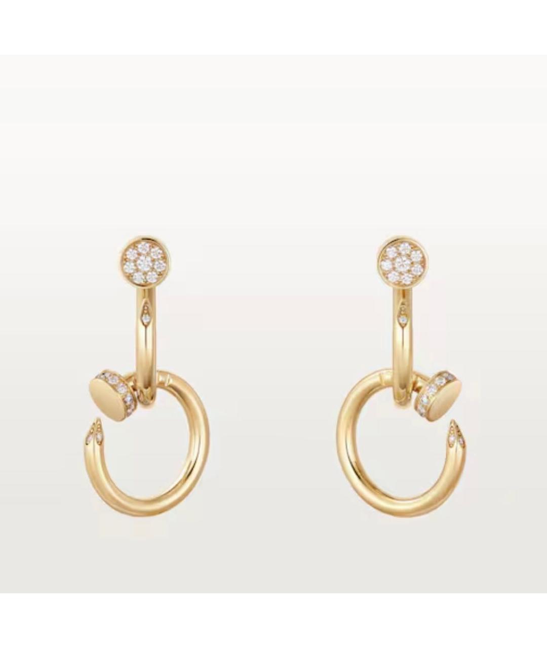 CARTIER Золотые серьги из желтого золота, фото 5