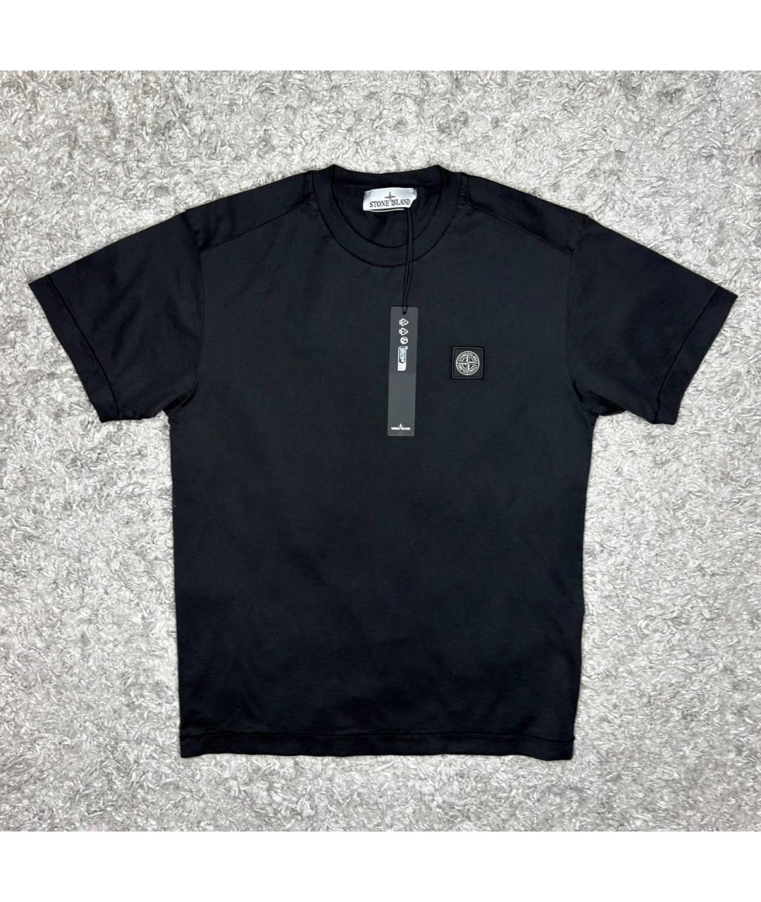 STONE ISLAND Черная футболка, фото 6