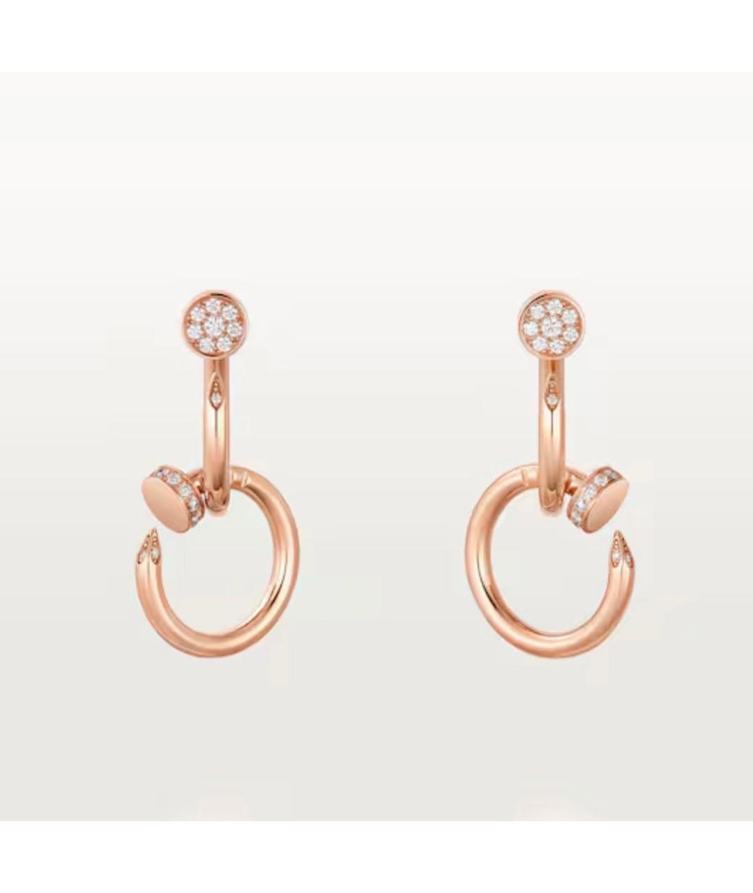 CARTIER Золотые серьги из розового золота, фото 5