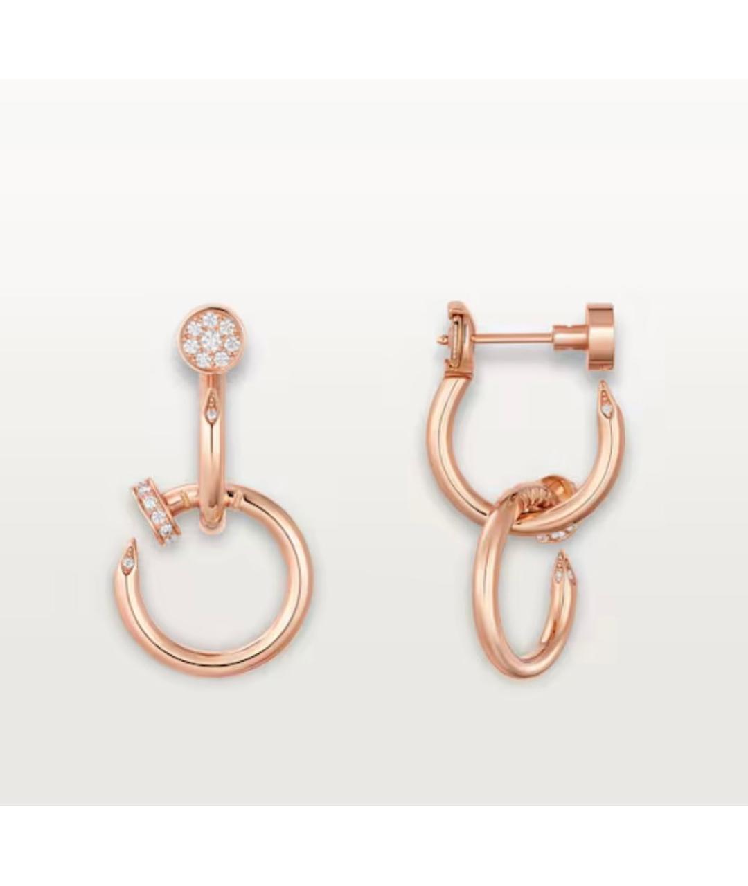 CARTIER Золотые серьги из розового золота, фото 3