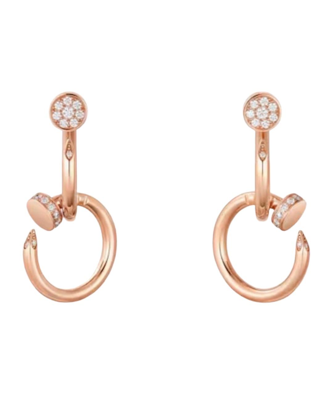 CARTIER Золотые серьги из розового золота, фото 1