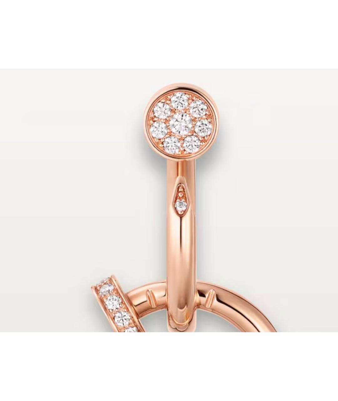 CARTIER Золотые серьги из розового золота, фото 4