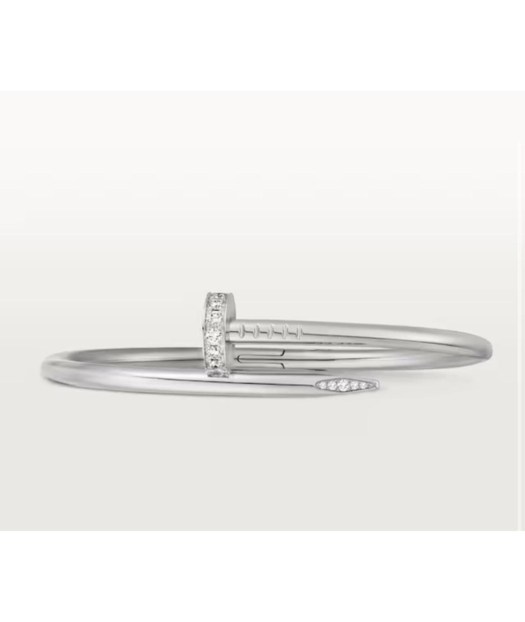 CARTIER Серебряный браслет из белого золота, фото 4