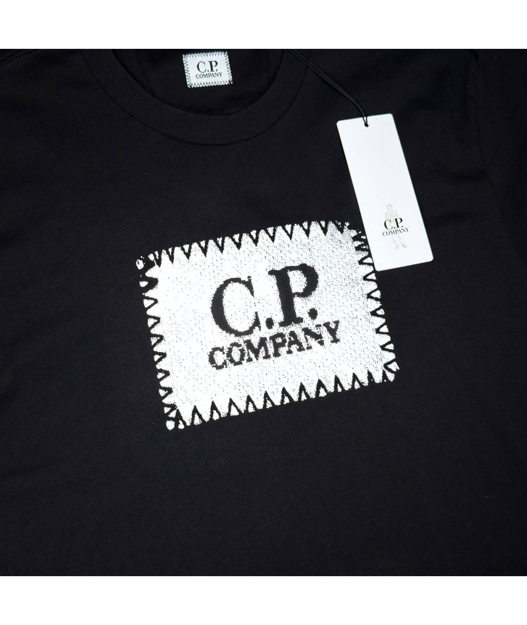 CP COMPANY Черная хлопковая футболка, фото 2