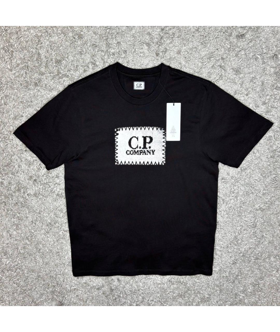 CP COMPANY Черная хлопковая футболка, фото 6