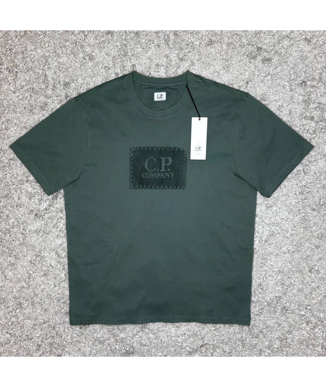 CP COMPANY Зеленая хлопковая футболка, фото 6