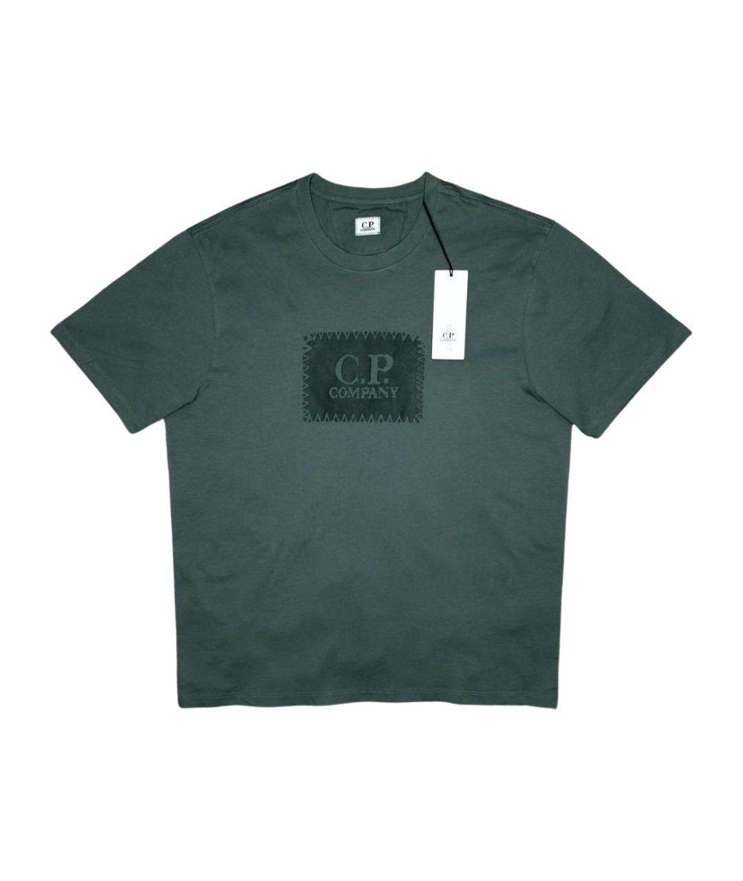 CP COMPANY Зеленая хлопковая футболка, фото 1