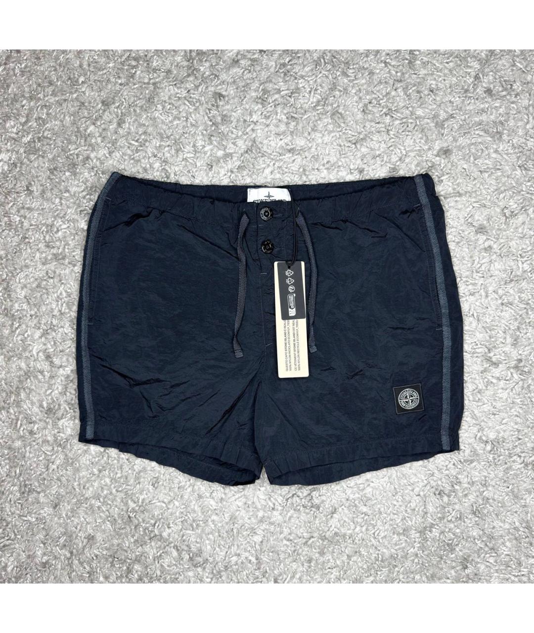 STONE ISLAND Темно-синие шорты, фото 4
