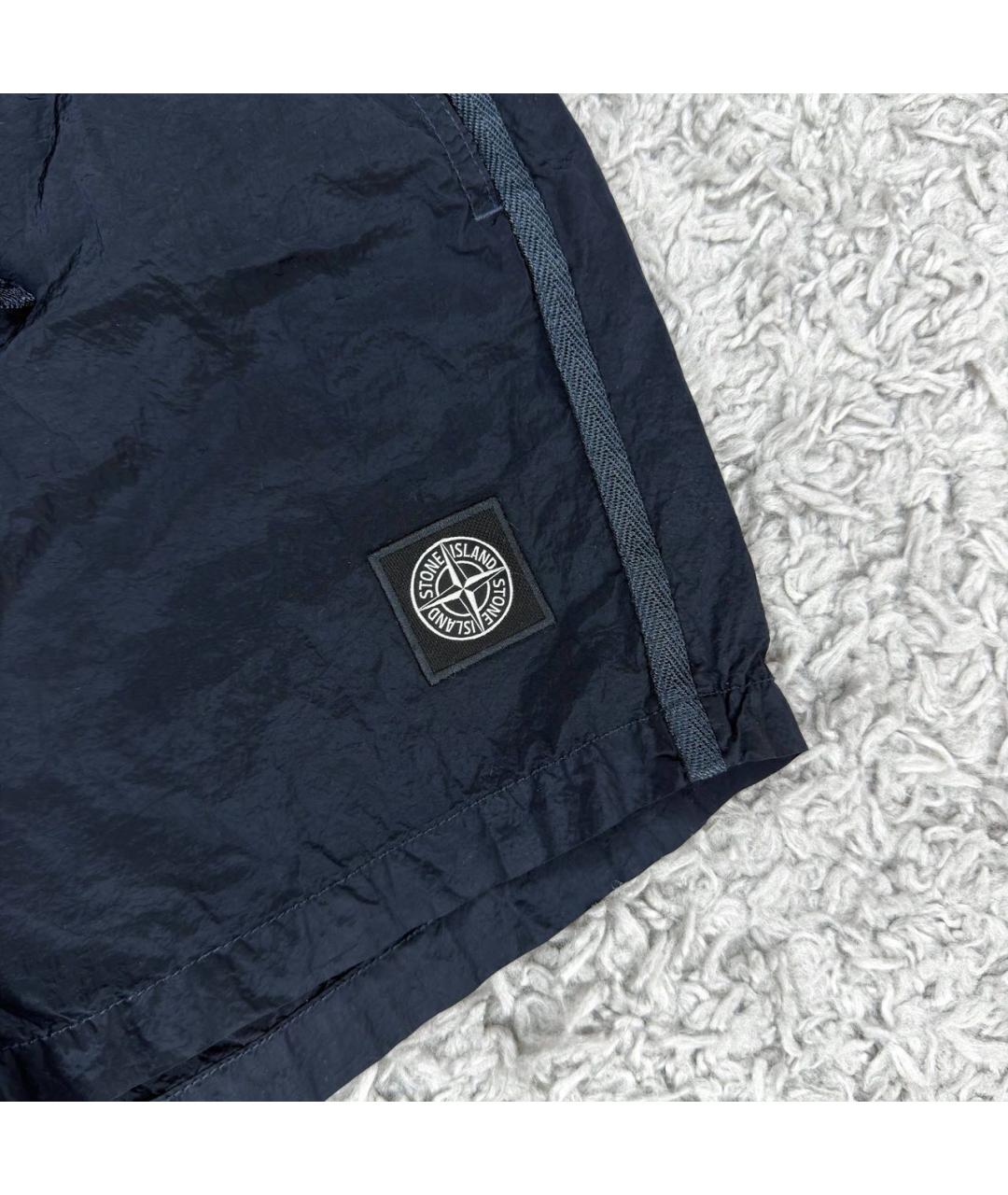 STONE ISLAND Темно-синие шорты, фото 3