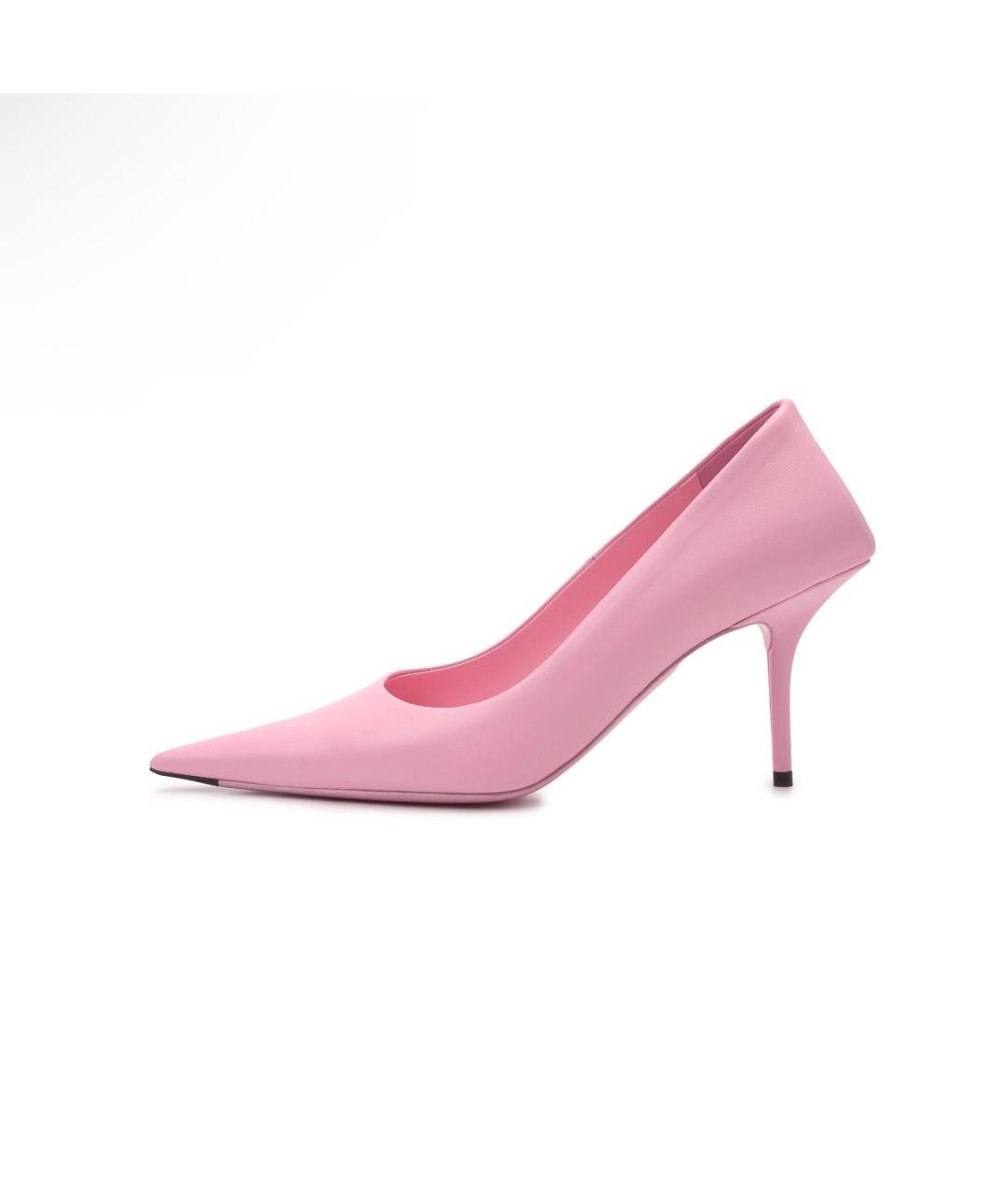 BALENCIAGA Розовые кожаные туфли, фото 5