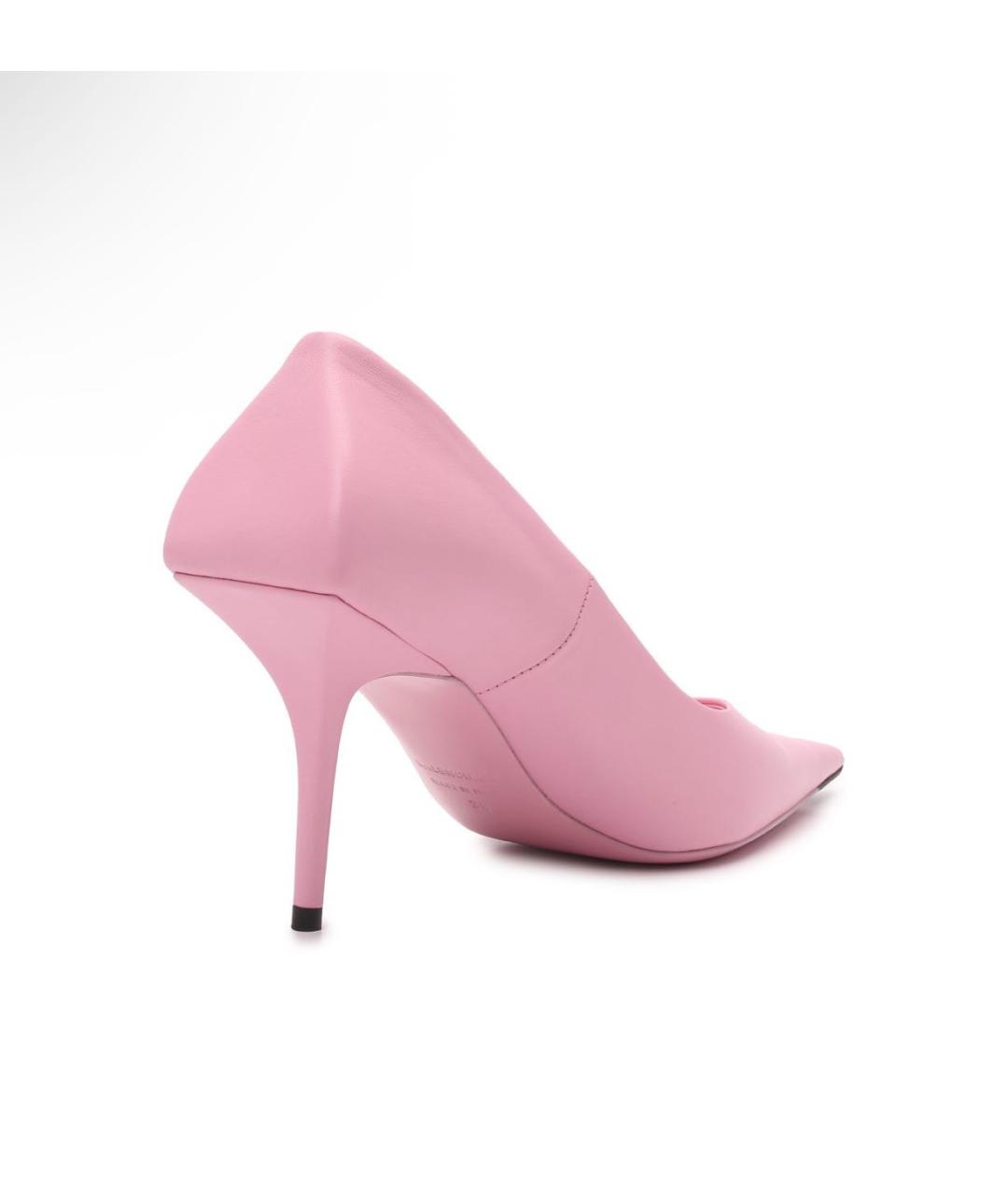 BALENCIAGA Розовые кожаные туфли, фото 2