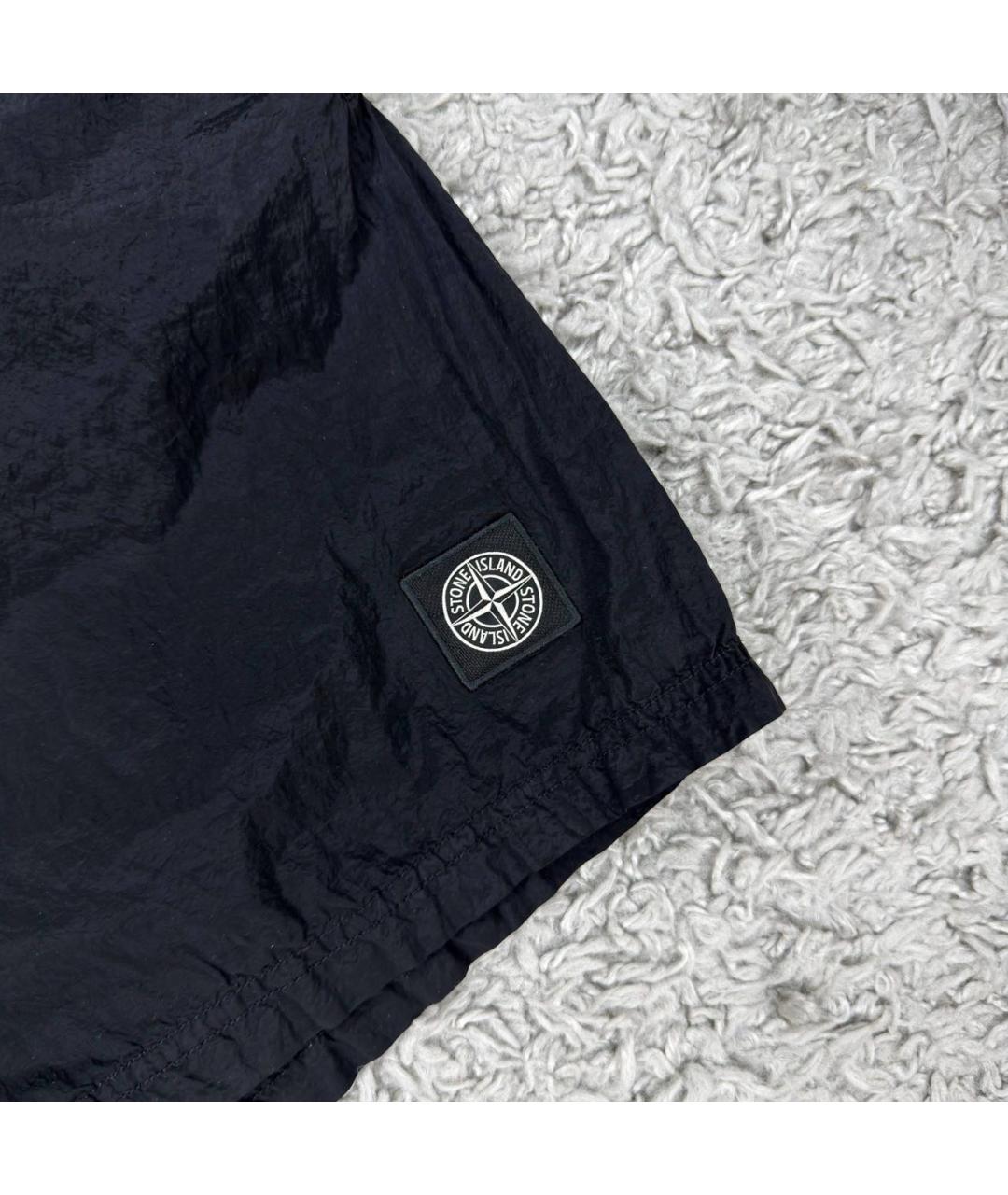 STONE ISLAND Черные плавки, фото 3