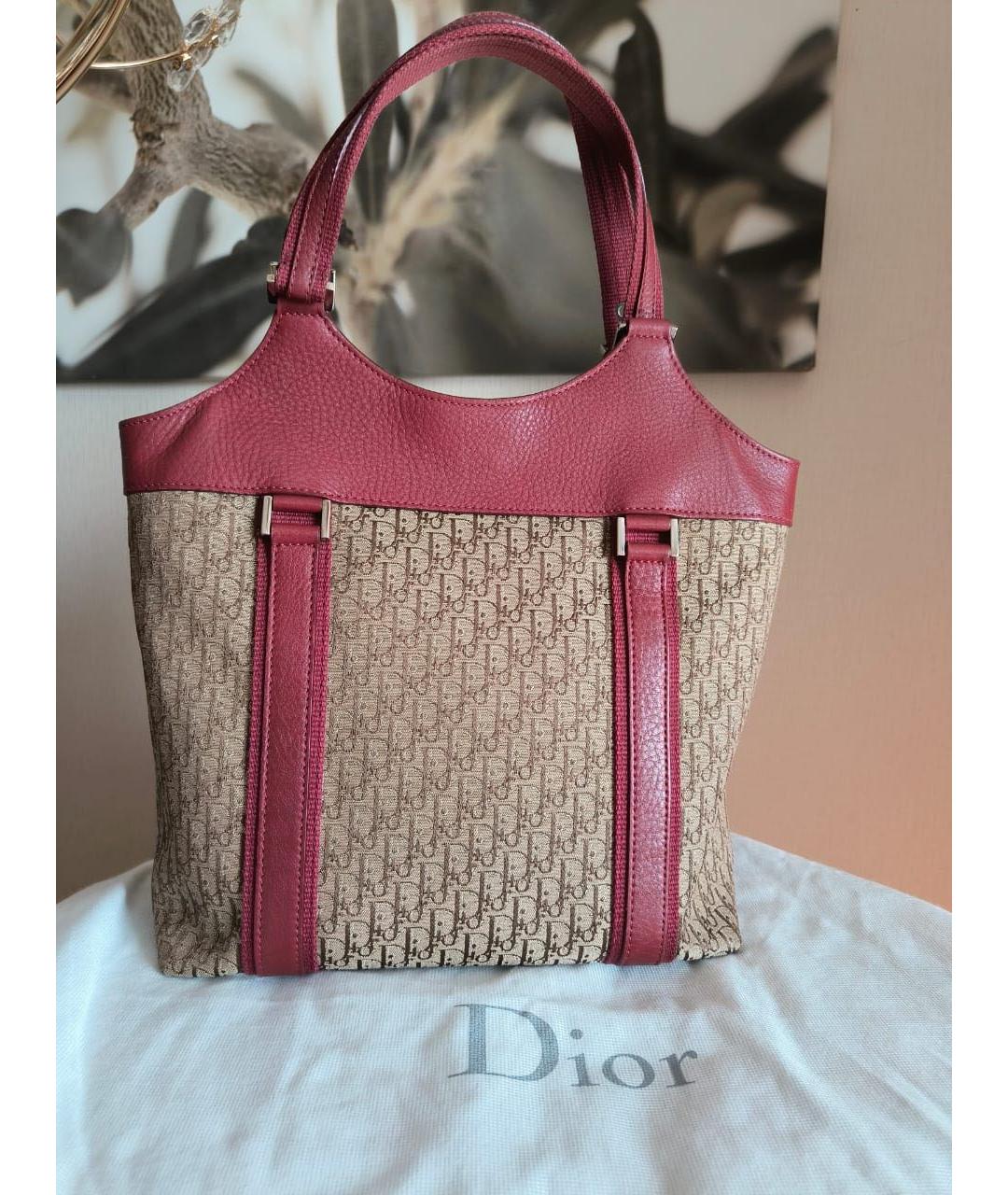 CHRISTIAN DIOR Коричневая сумка с короткими ручками, фото 2