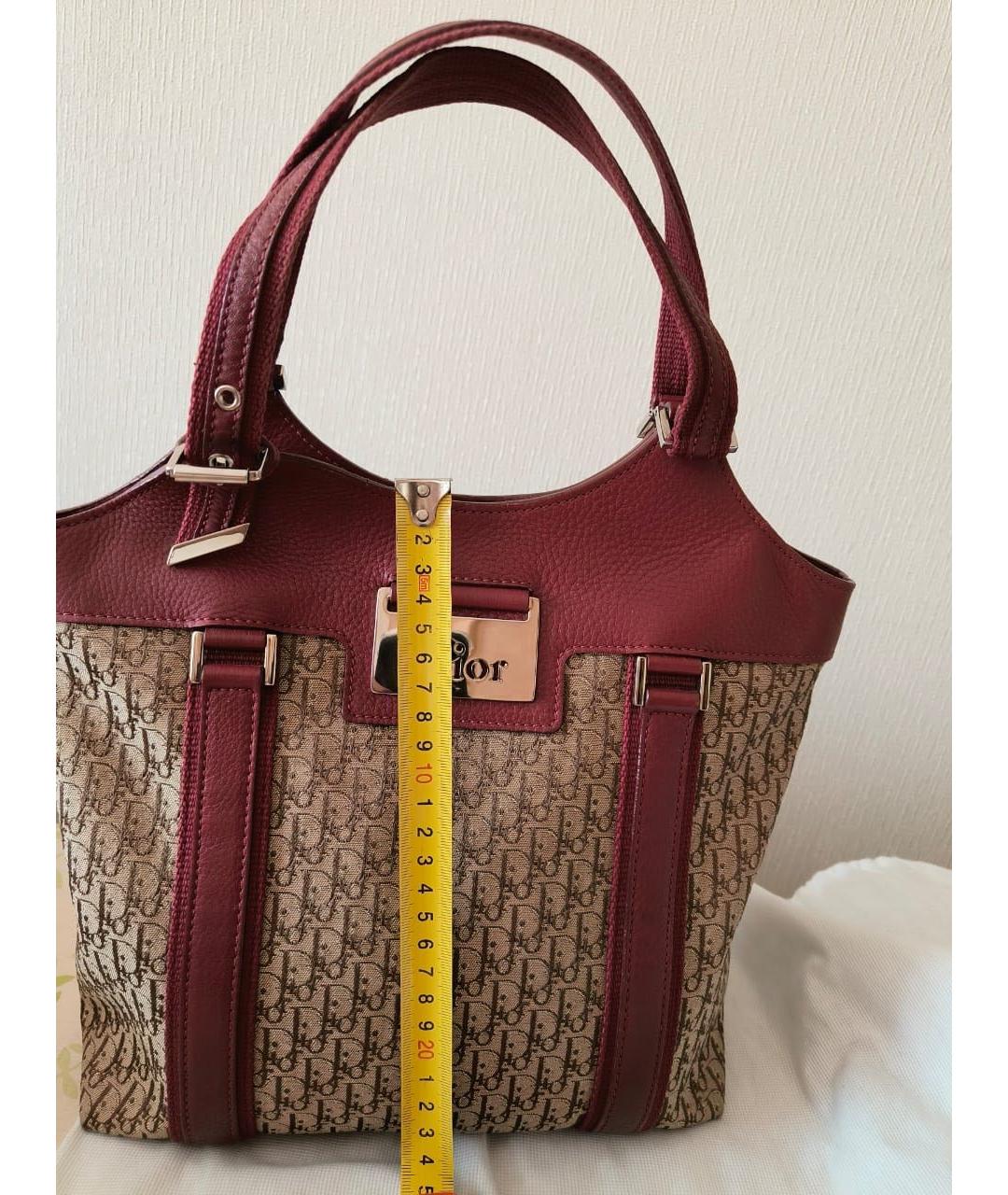 CHRISTIAN DIOR Коричневая сумка с короткими ручками, фото 5