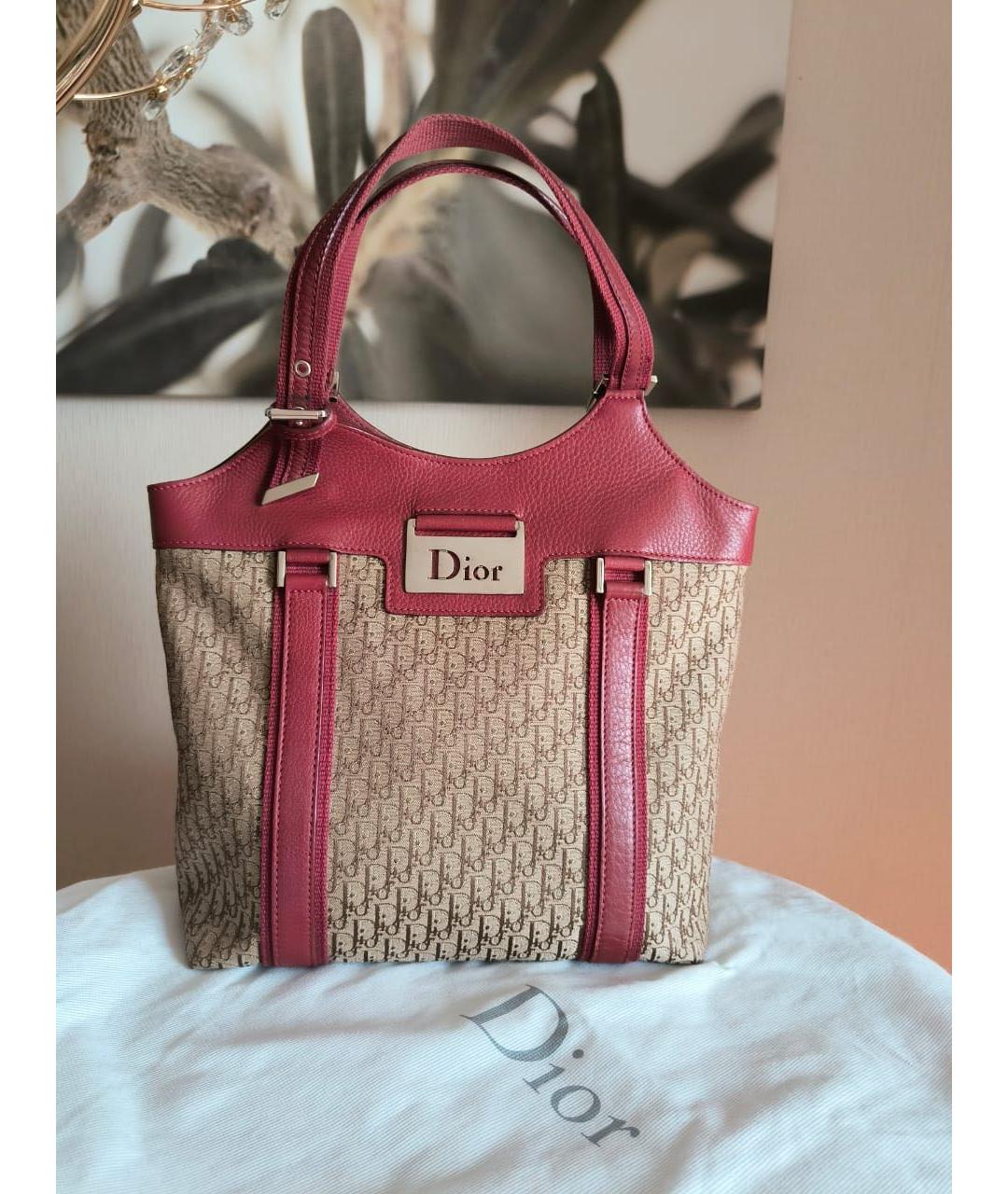 CHRISTIAN DIOR Коричневая сумка с короткими ручками, фото 7