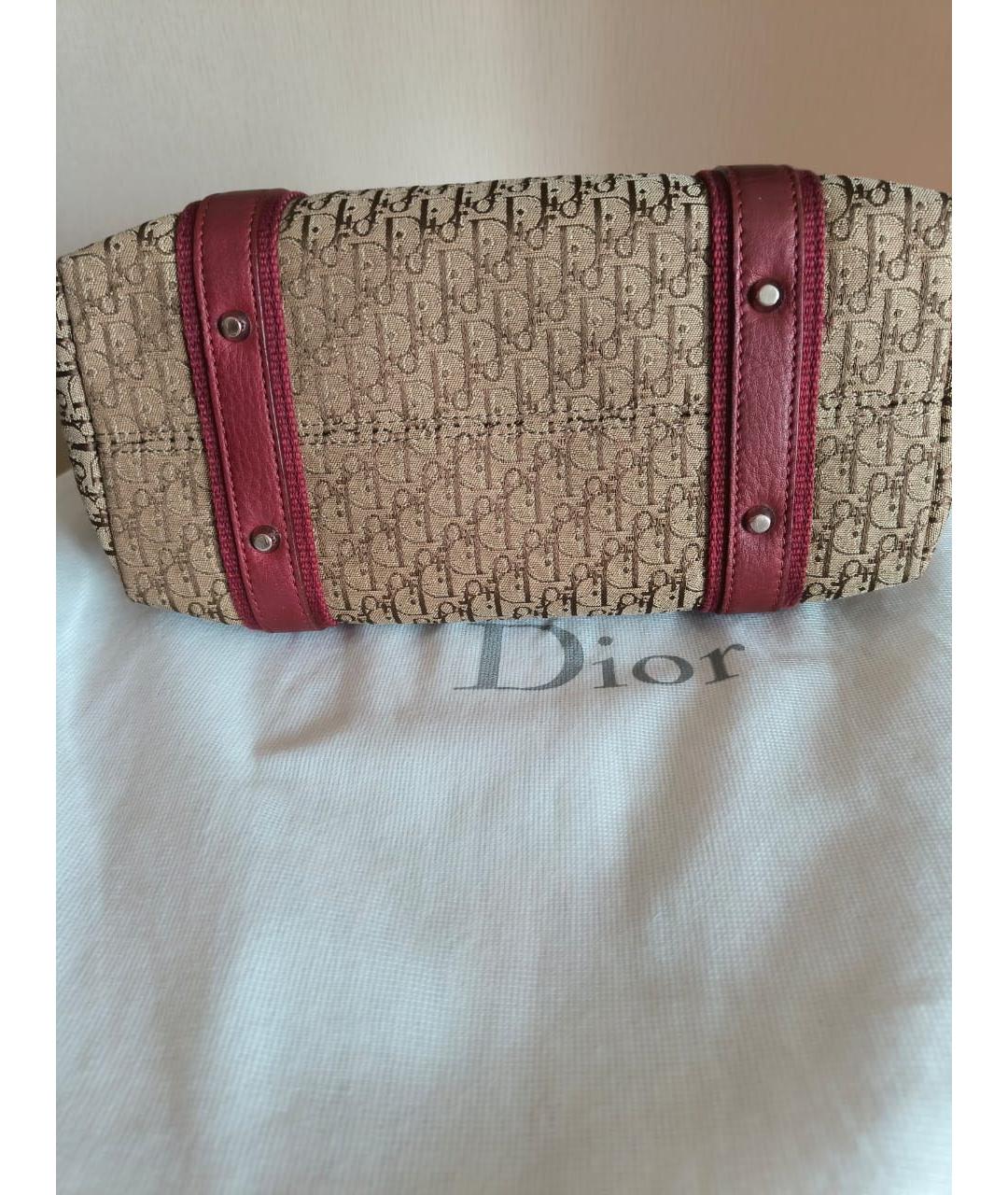 CHRISTIAN DIOR Коричневая сумка с короткими ручками, фото 3