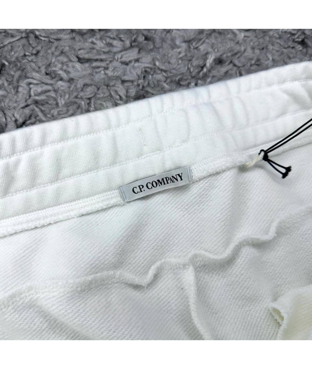 CP COMPANY Белые хлопковые повседневные брюки, фото 5