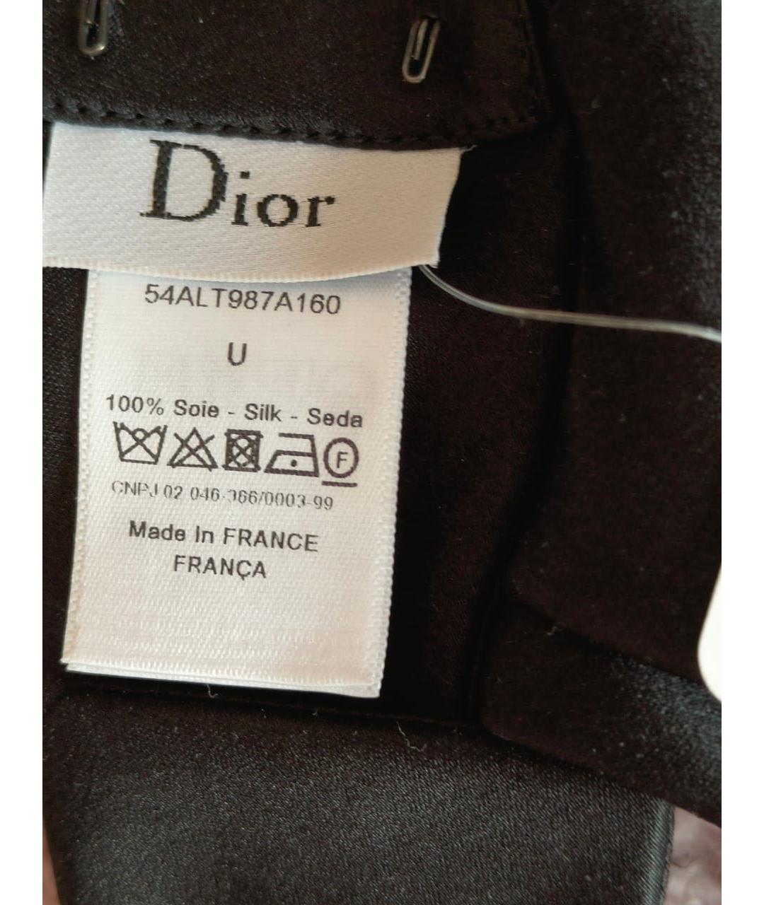 CHRISTIAN DIOR Черный шелковый воротник, фото 3
