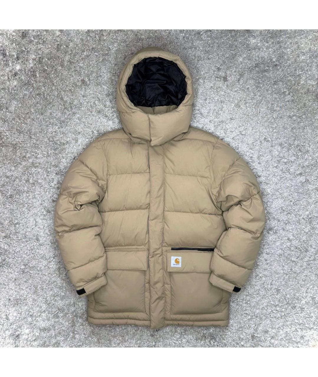 CARHARTT WIP Бежевый пуховик, фото 6
