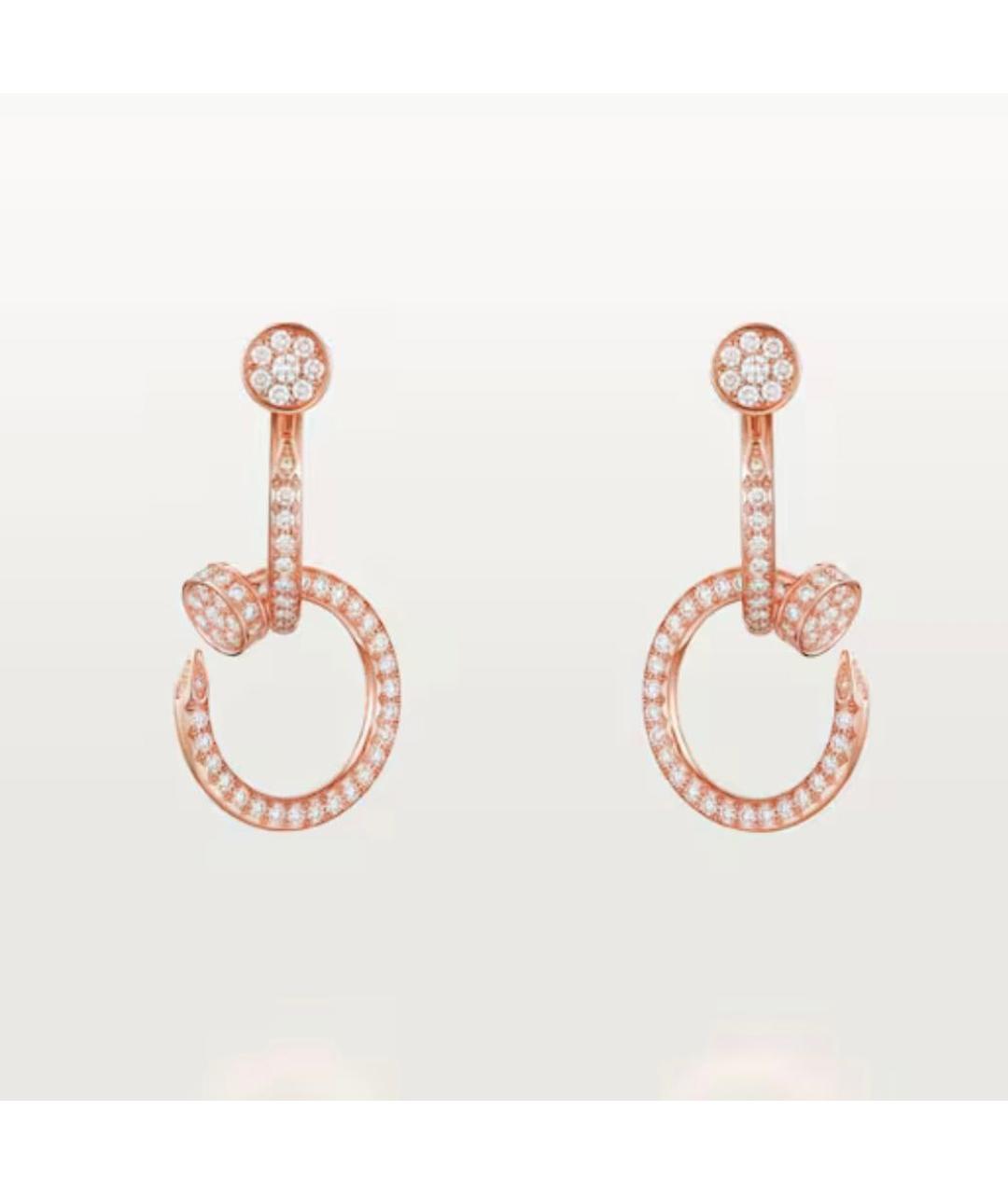 CARTIER Золотые серьги из розового золота, фото 5