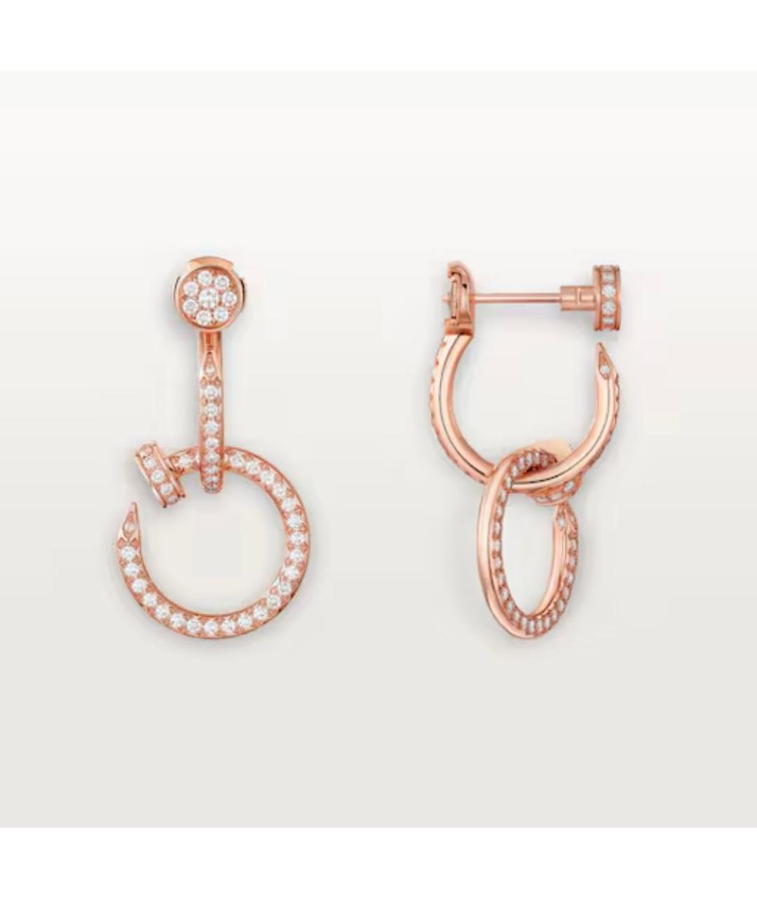 CARTIER Золотые серьги из розового золота, фото 4