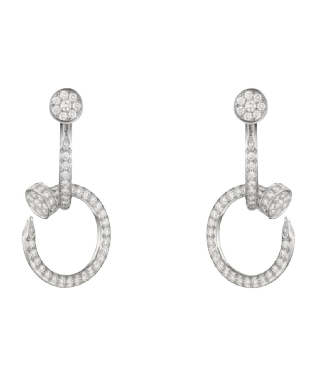 CARTIER Серебряные серьги из белого золота, фото 1