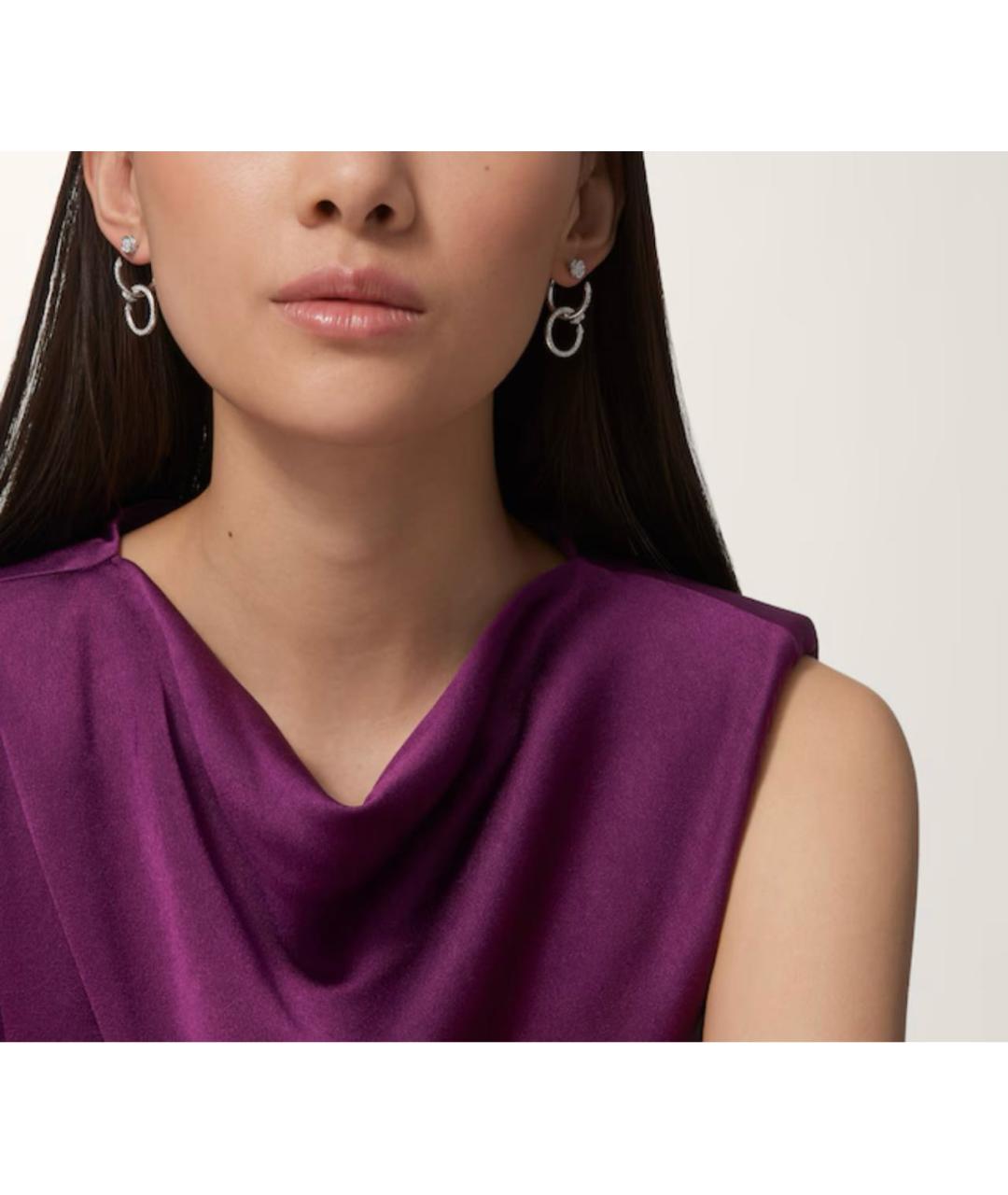 CARTIER Серебряные серьги из белого золота, фото 2