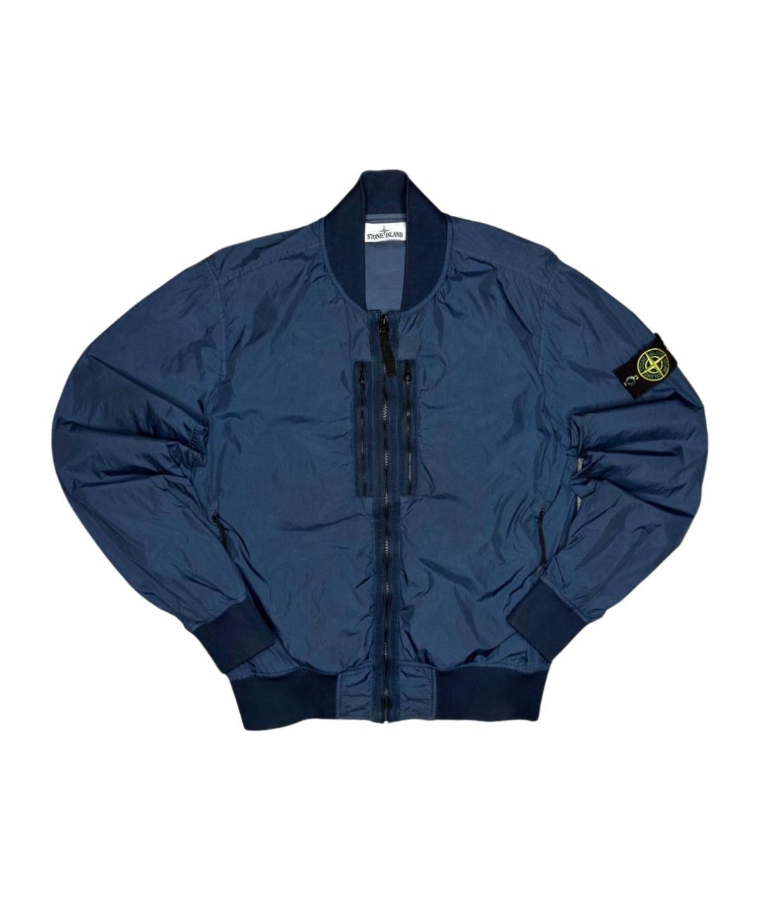 STONE ISLAND Темно-синяя куртка, фото 1
