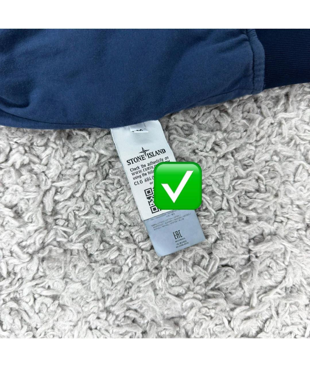 STONE ISLAND Темно-синяя куртка, фото 6