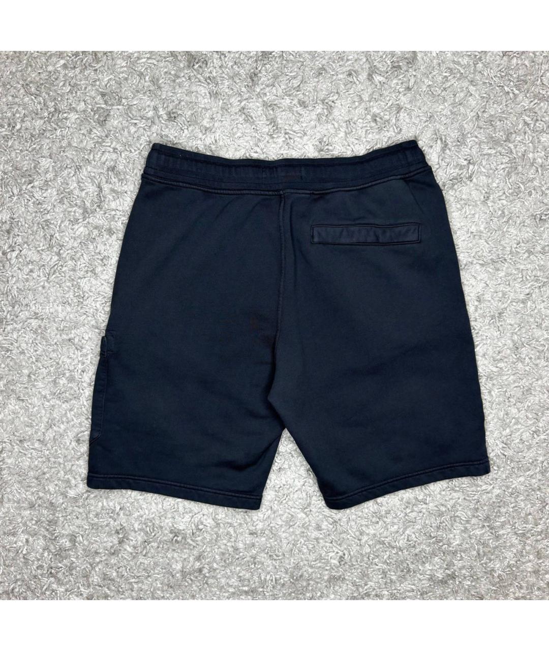 STONE ISLAND Темно-синие хлопковые шорты, фото 5