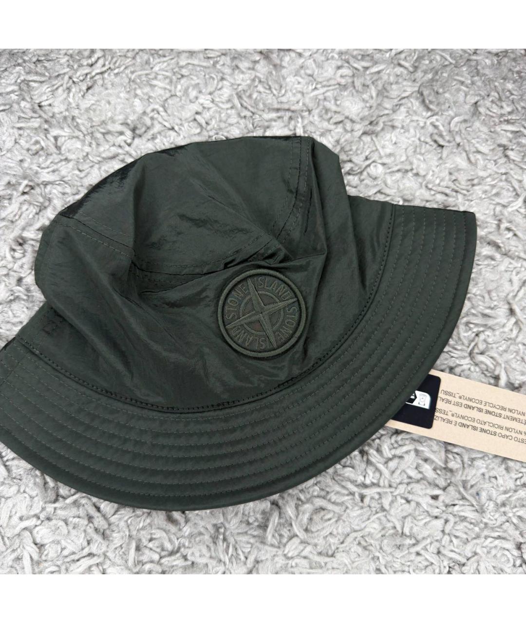 STONE ISLAND Хаки шляпа, фото 2
