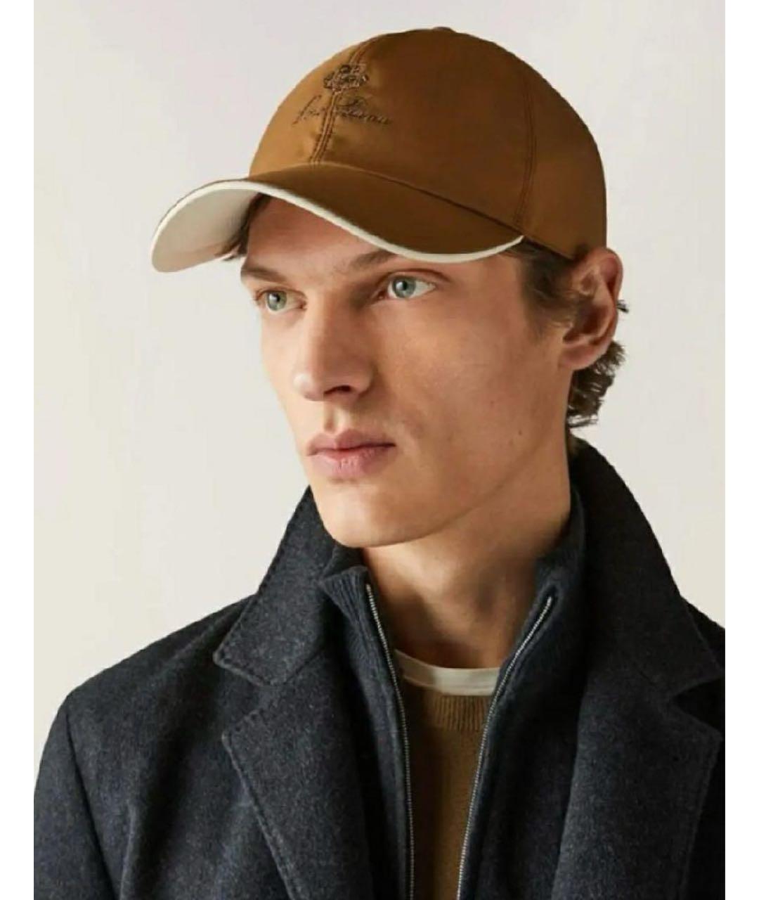 LORO PIANA Коричневая кепка/бейсболка, фото 3