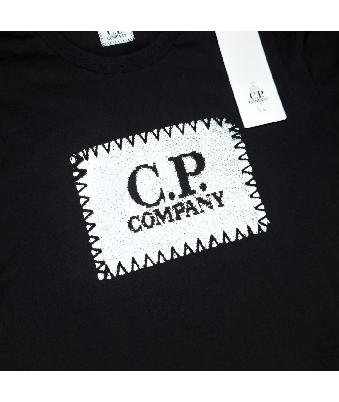 CP COMPANY Черная хлопковая футболка, фото 2