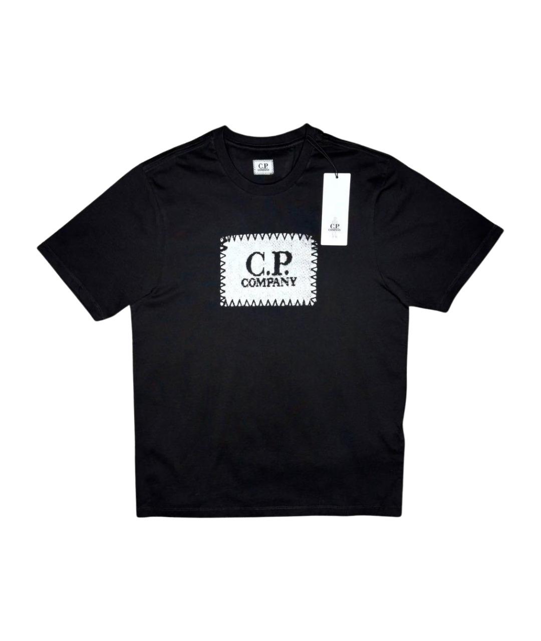 CP COMPANY Черная хлопковая футболка, фото 1