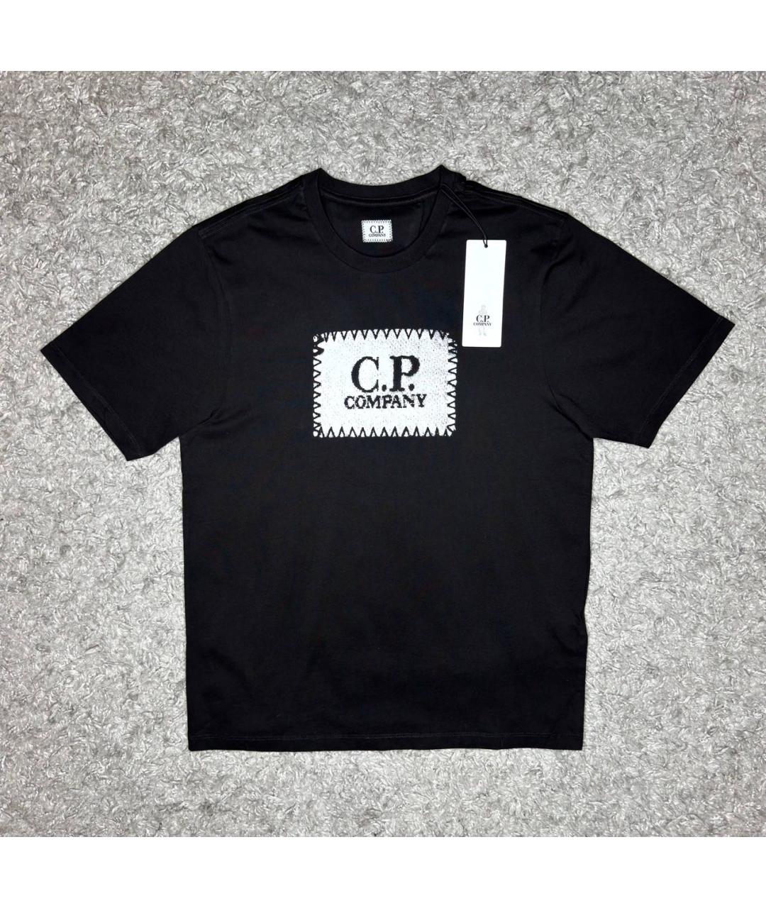 CP COMPANY Черная хлопковая футболка, фото 6