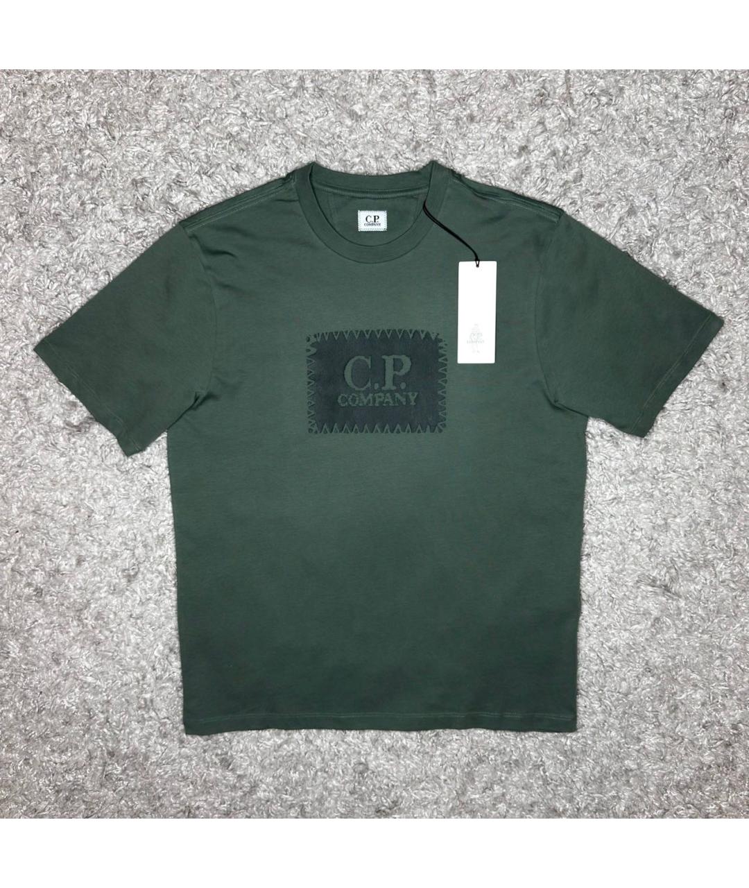 CP COMPANY Зеленая хлопковая футболка, фото 6