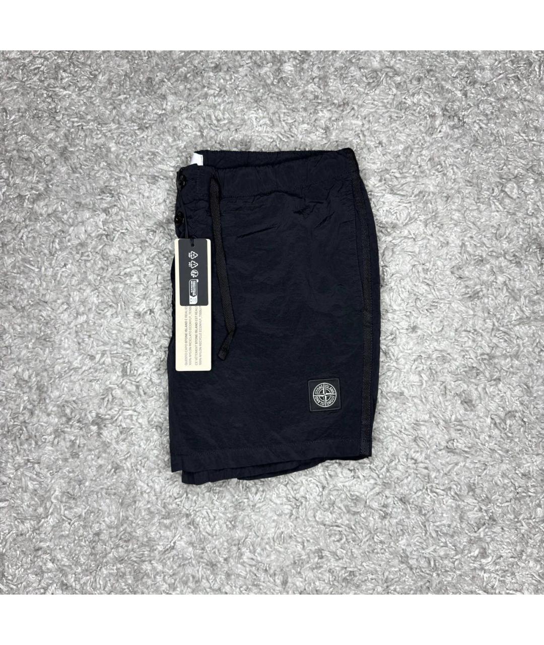 STONE ISLAND Черные шорты, фото 2