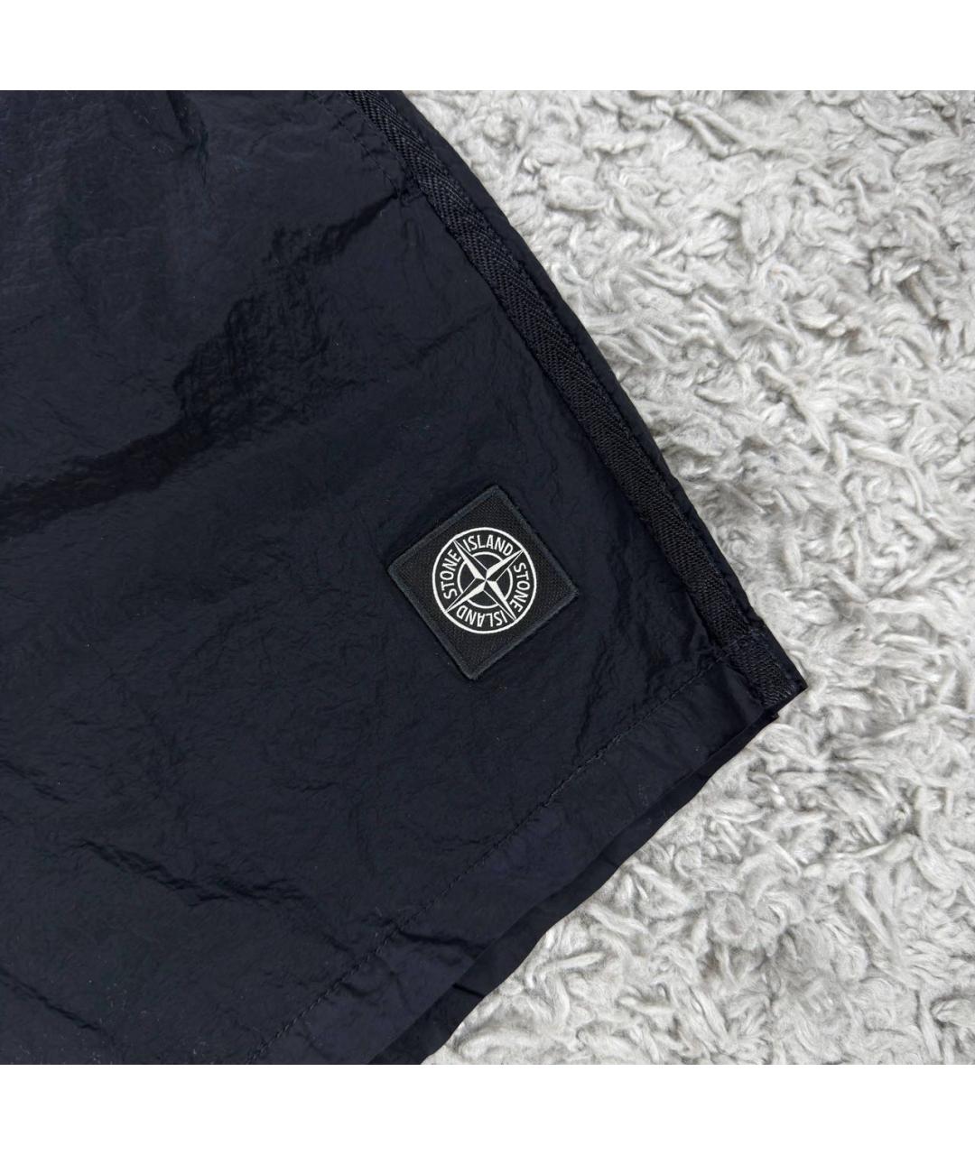 STONE ISLAND Черные шорты, фото 3