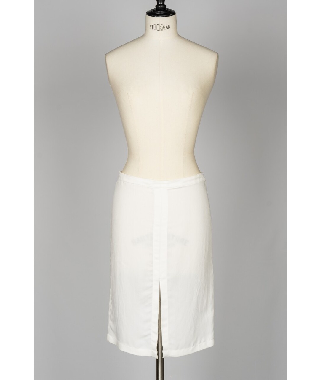 ANN DEMEULEMEESTER Белая вискозная юбка мини, фото 4