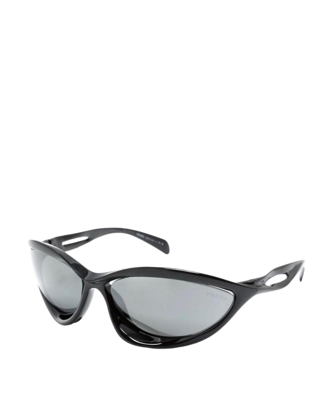 PRADA Черные пластиковые солнцезащитные очки, фото 1