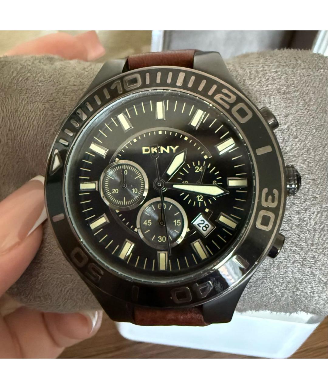 DKNY Коричневые стальные часы, фото 2