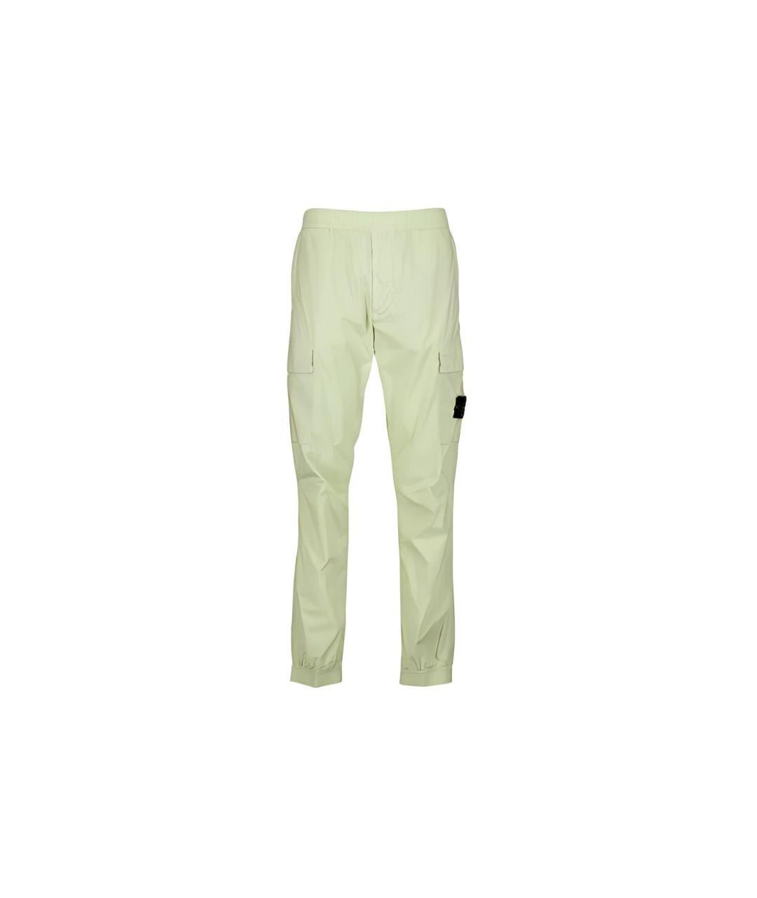 STONE ISLAND Зеленые повседневные брюки, фото 6
