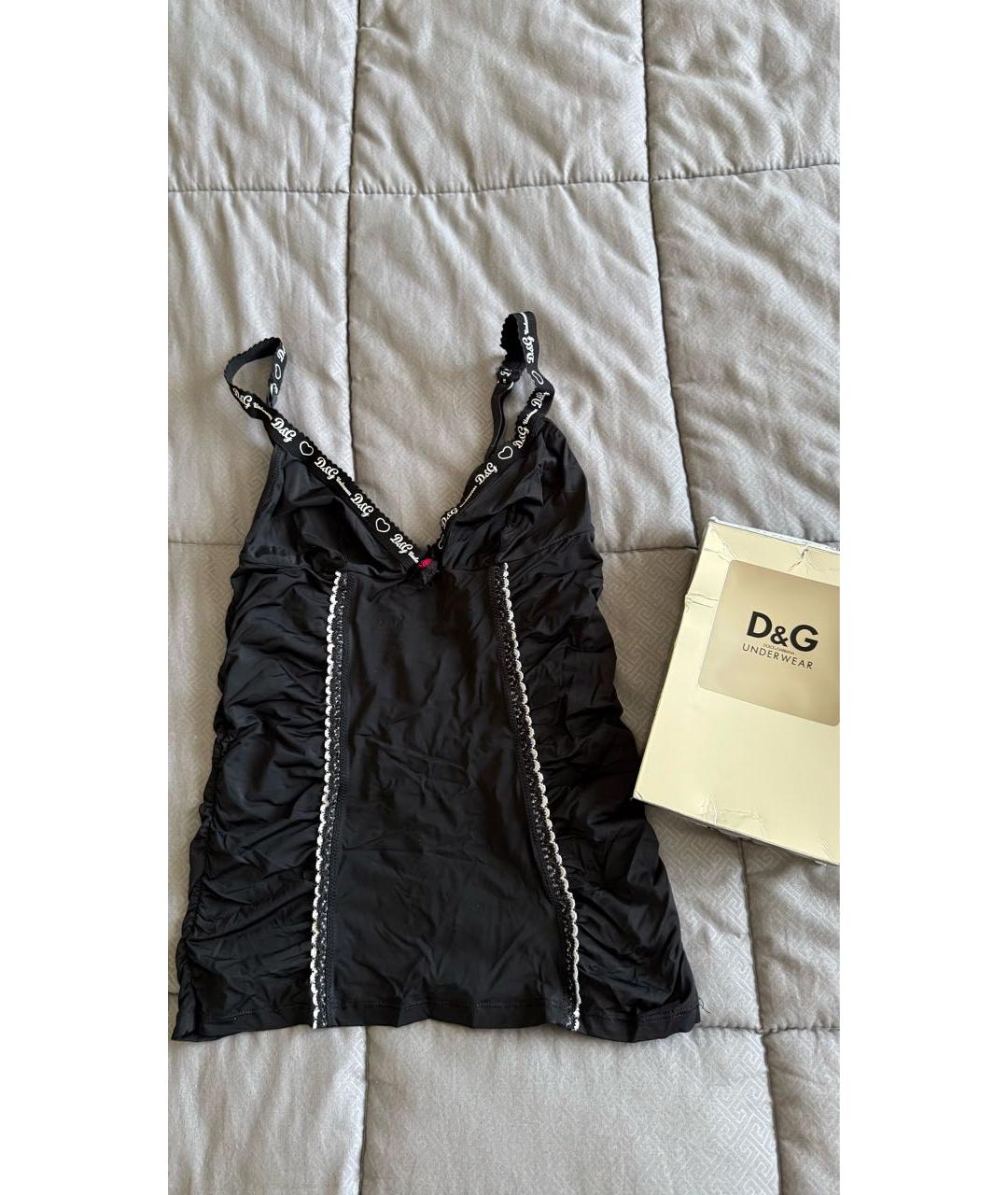 DOLCE&GABBANA Черная пижамы и сорочки, фото 7