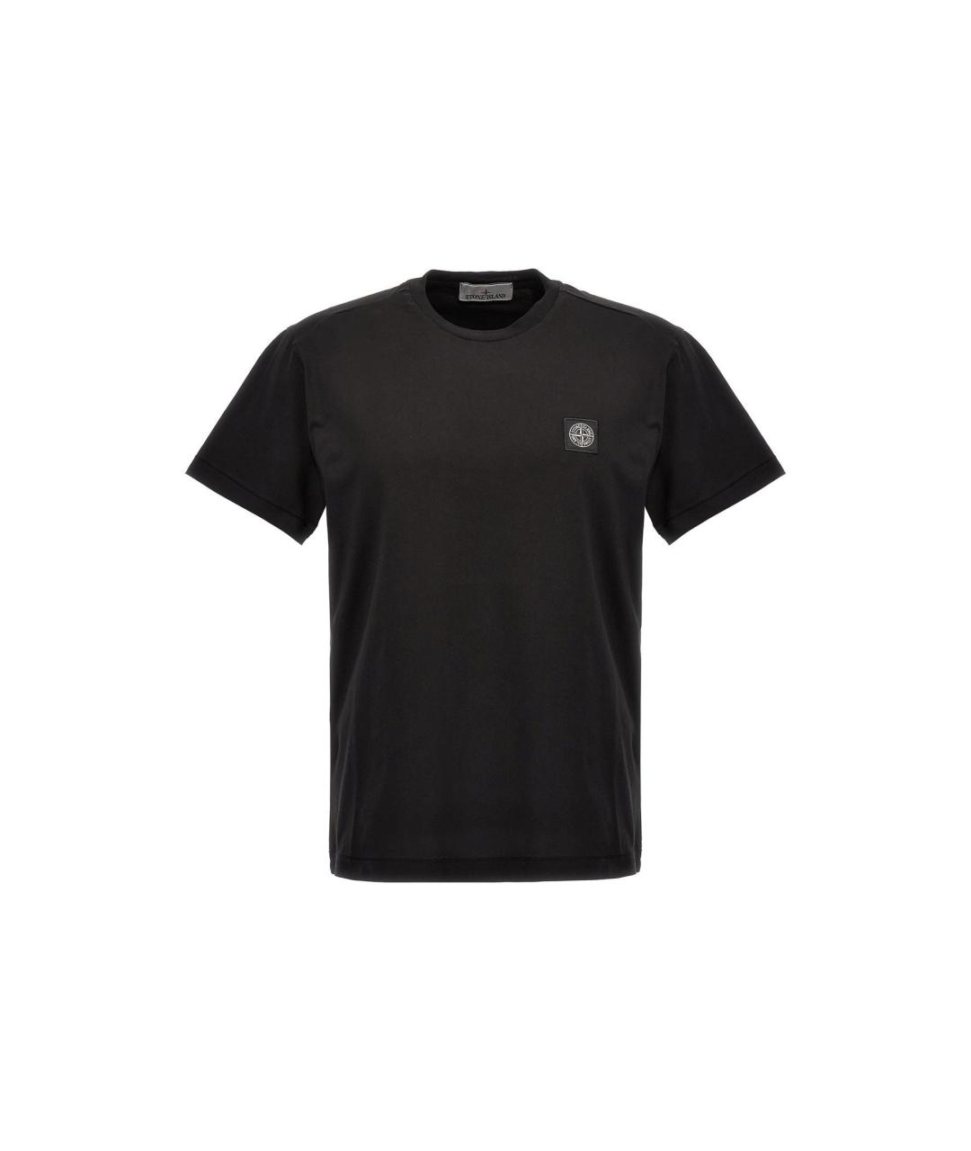 STONE ISLAND Черная футболка, фото 1
