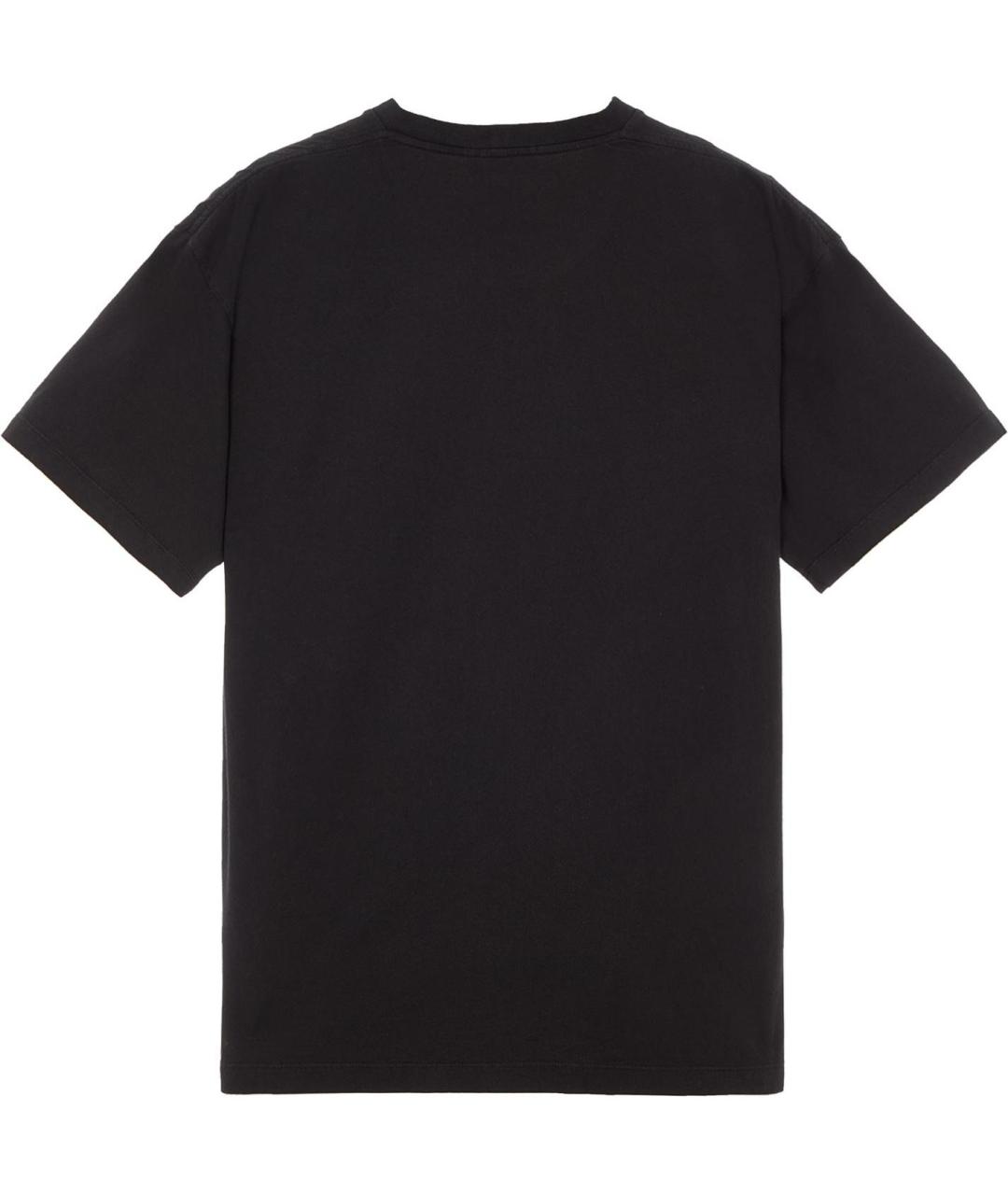 STONE ISLAND Черная футболка, фото 2