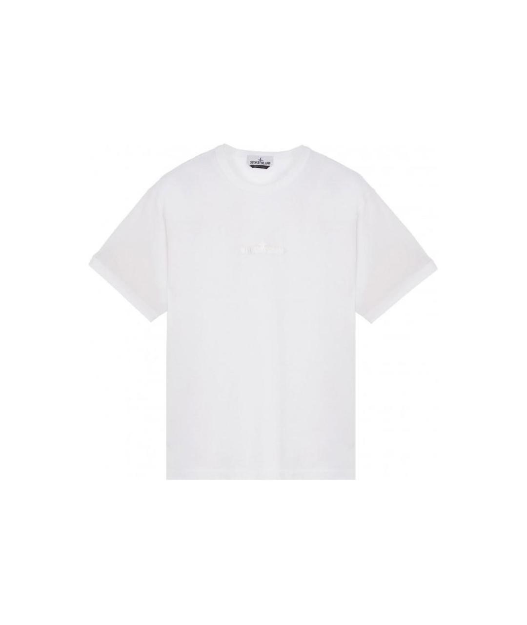 STONE ISLAND Белая футболка, фото 1