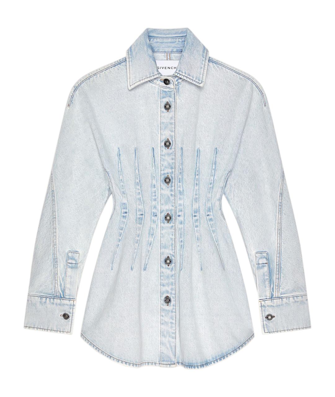 GIVENCHY Синее хлопковое повседневное платье, фото 1