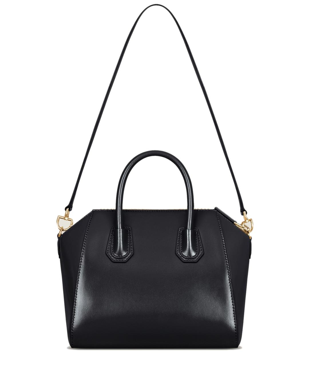 GIVENCHY Черная кожаная сумка тоут, фото 2